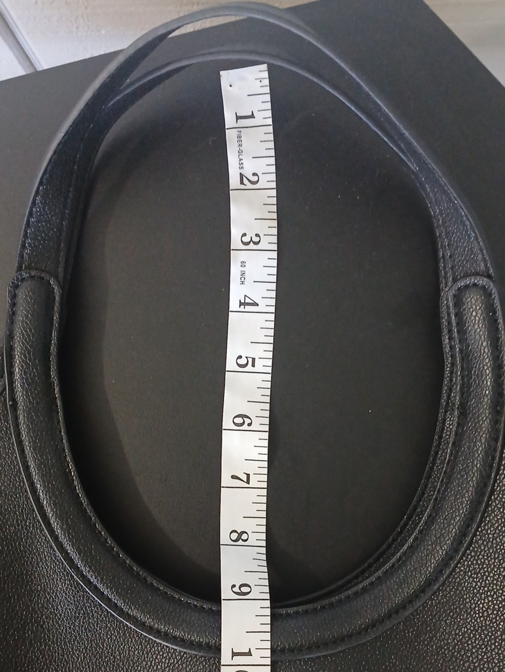 LC Lauren Conrad Black Pebbled Faux Leather Shoulder Bag with Front Pocket - Picture 14 of 14
